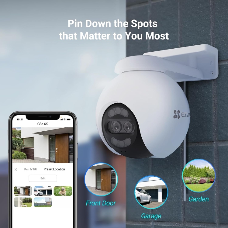 EZVIZ H80X 4K DUAL  (8MP+2MP) WI-FI 2.4 GHZ CAMERA