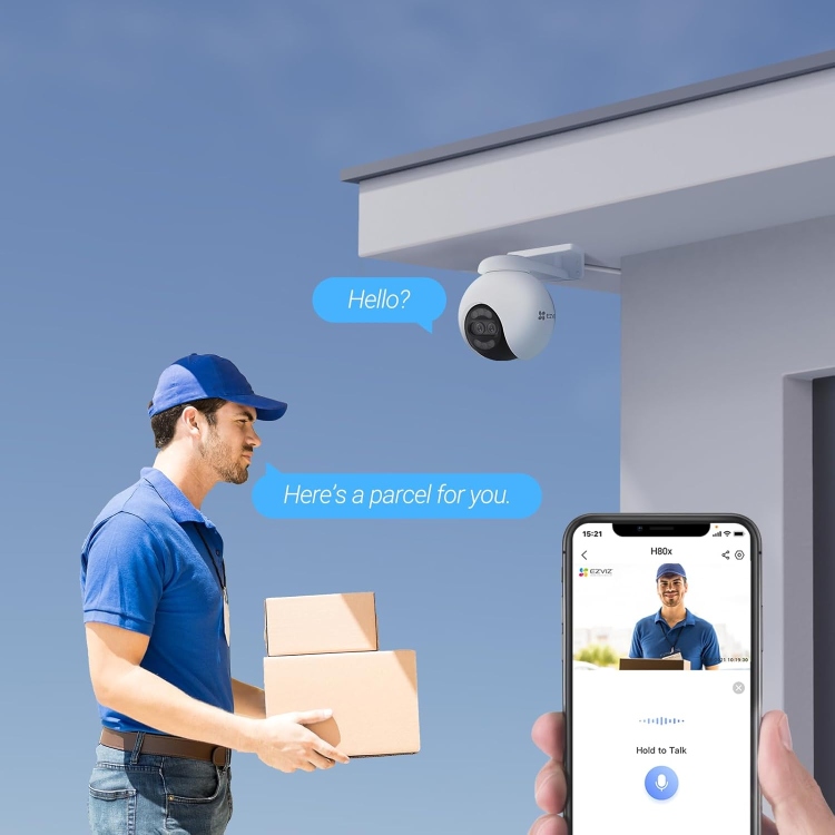EZVIZ H80X 4K DUAL  (8MP+2MP) WI-FI 2.4 GHZ CAMERA