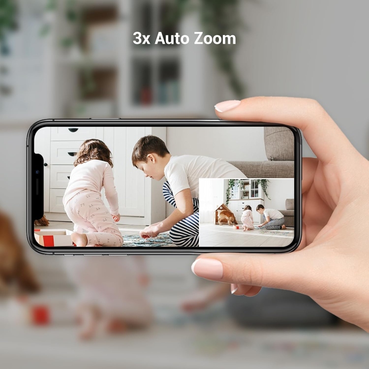 EZVIZ E6 3K SMART INDOOR 2.4 /5 GHZ WI-FI CAMERA-2 WAY AUDIO