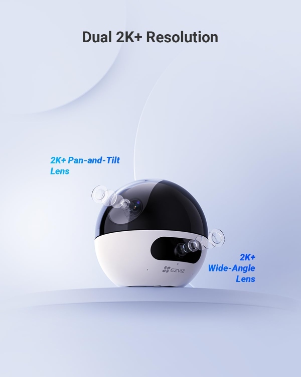 EZVIZ C7 INDOOR DUAL DUAL-LENS (2K+ & 2K+ ) WI-FI 6 (2.4 / 5 GHZ) CAMERA