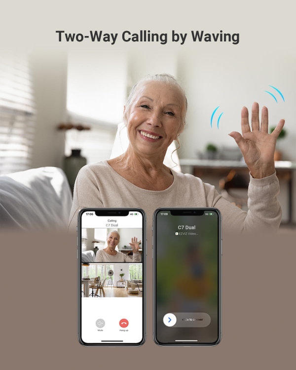 EZVIZ C7 INDOOR DUAL DUAL-LENS (2K+ & 2K+ ) WI-FI 6 (2.4 / 5 GHZ) CAMERA