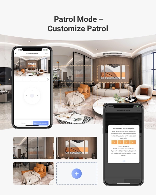 EZVIZ C7 INDOOR DUAL DUAL-LENS (2K+ & 2K+ ) WI-FI 6 (2.4 / 5 GHZ) CAMERA