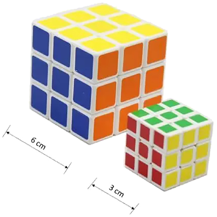 مكعبين روبيك  3 سم + 6 سم