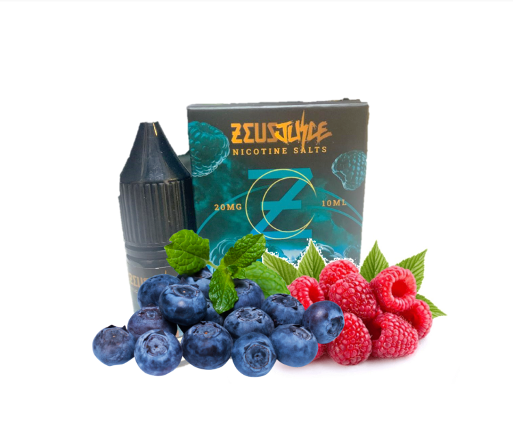 Zeus Juice  - Blueberry Raspberry Ice - SaltNic -  Vape Juice - 10ml - 20mg Nicotine 