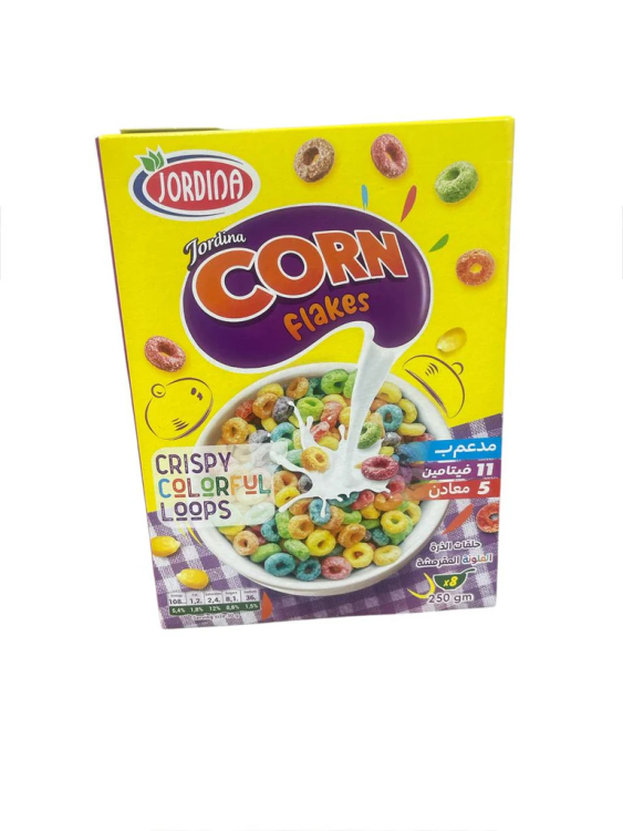 جوردينيا كورن فلكس ملون250غ