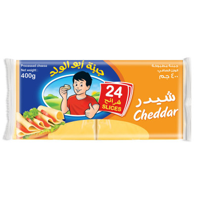 جبنة ابو الولد شرائح شدر 24 قطعه