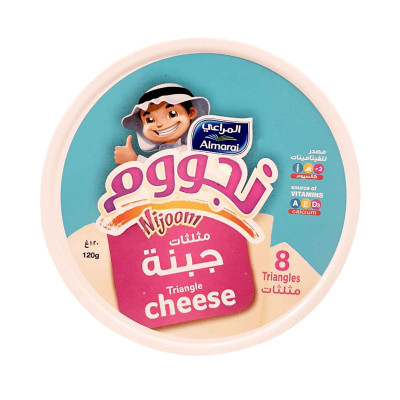 جبنة المراعي مثلثات 8 قطع 120 غ