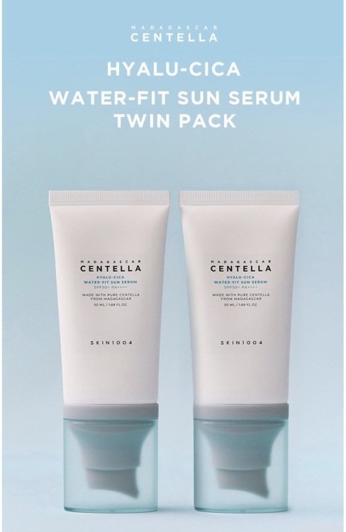 SKIN1004, Madagascar Centella Hyalu-Cica Water-Fit chemical  Sun Serum Twin Pack