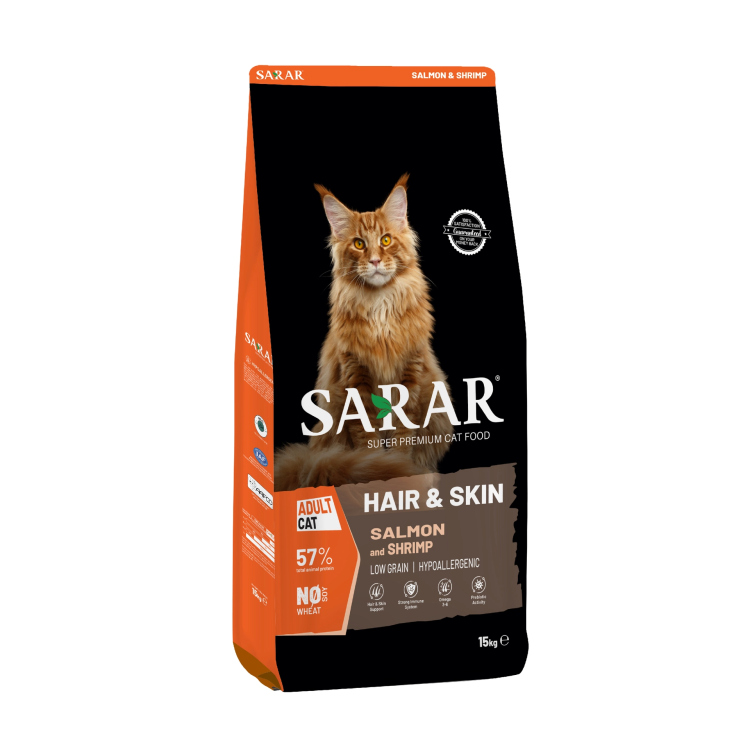 SARAR Cat Food Hair Skin with Salmon & Shrimp