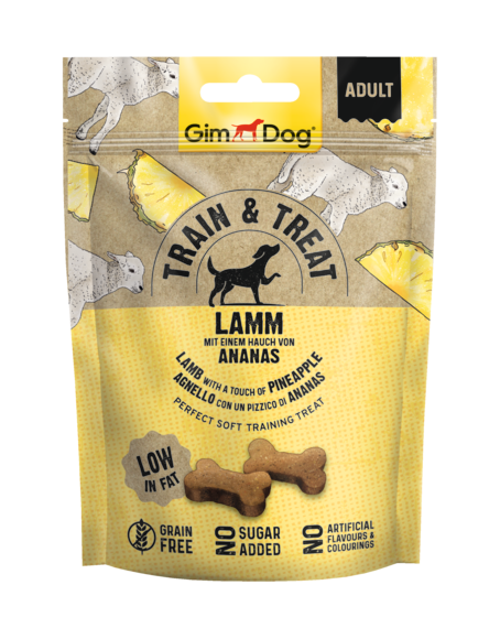 GIMDOG TRAIN AND TREAT LAMB AND PINEAPPLE 125g