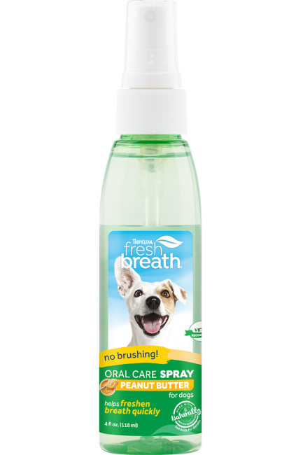 ORAL CARE SPRAY FOR DOGS WITH PEANUT BUTTER FLAVORING