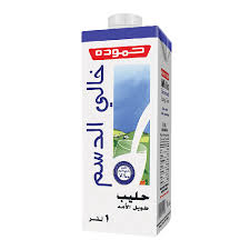 حمودة حليب  طويل الأمد خالي الدسم  1 لتر