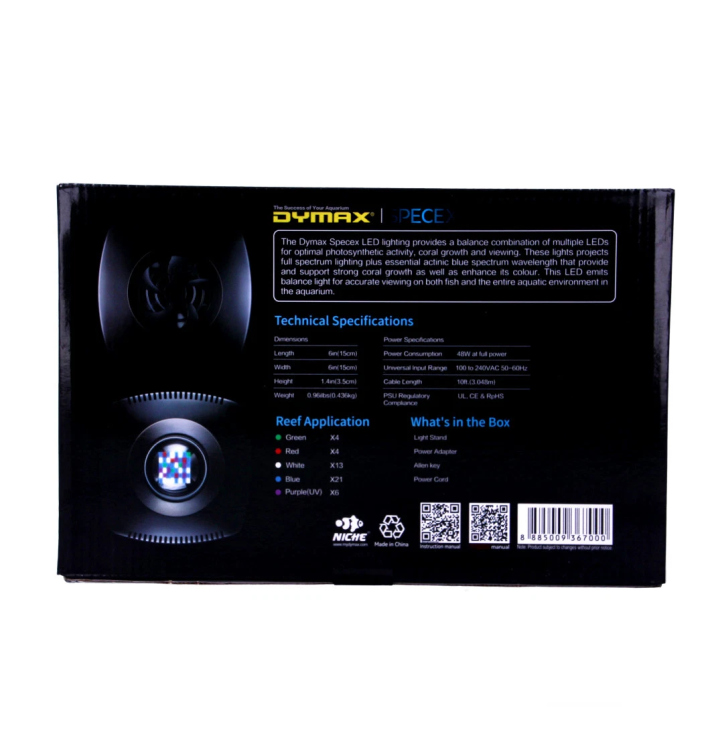إضاءة SpeceX Flora Light Science من دايماكس 