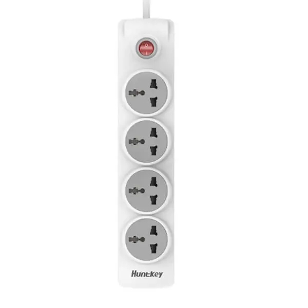 HUNTKEY POWER STRIP 4PORT 1.5M CABLE 10A-250V SZE401
