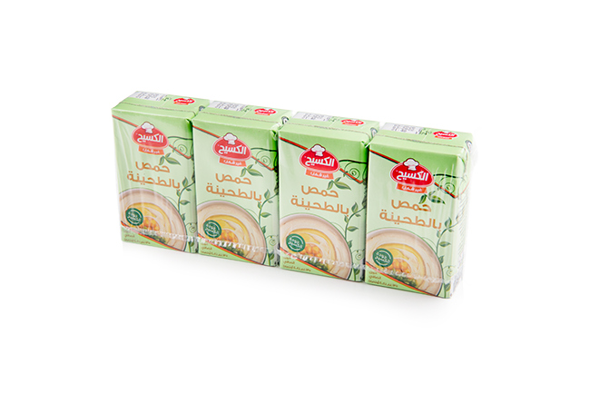 الكسيح حمص بالطحينية كريمة 135غم 4 حبات