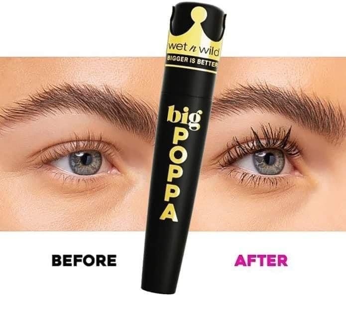Wet n wild 𝗕𝗶𝗴 𝗣𝗼𝗽𝗽𝗮 𝗠𝗮𝘀𝗰𝗮𝗿𝗮 𝗕𝗹𝗮𝗰𝗸𝗲𝘀𝘁 𝗕𝗹𝗮𝗰𝗸 مسكارة ويت اند وايد