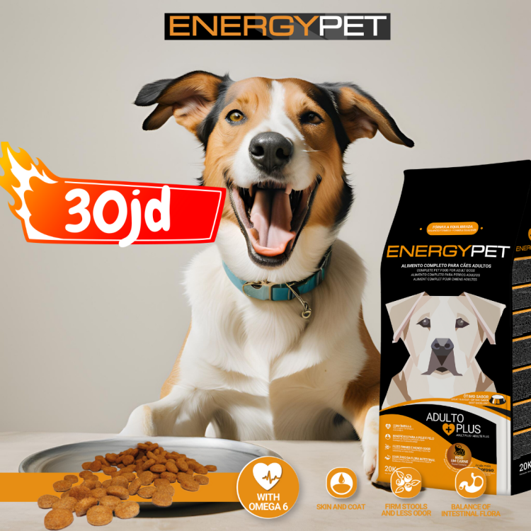 ENERGYPET Adult Dog Plus Complete pet food for adult dogs.