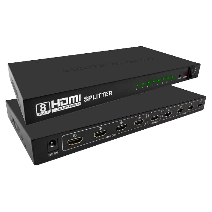 موزع HDMI مداخل عدد 8
