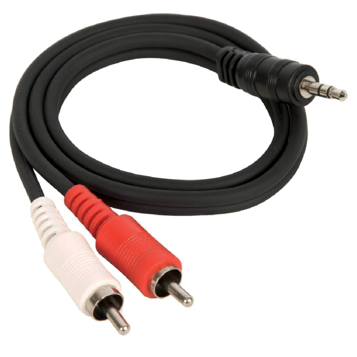 كيبل AUX الى 2xRCA طول 3    متر