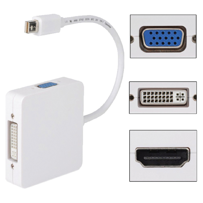 تحويلة MINI Display الىVGA،DVI،HDMI