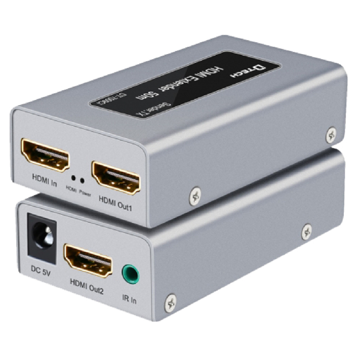 تطويل HDMI بواسطة كيبل الشبكة لمسافة 50 متر مع عدسة