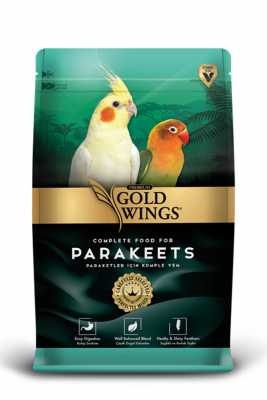 Gold wings خلطة طيور الكوكتيل والفيشر الوزن ١ كيلو