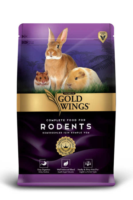 Gold wings خلطة هامستر وارانب الوزن ١ كيلو