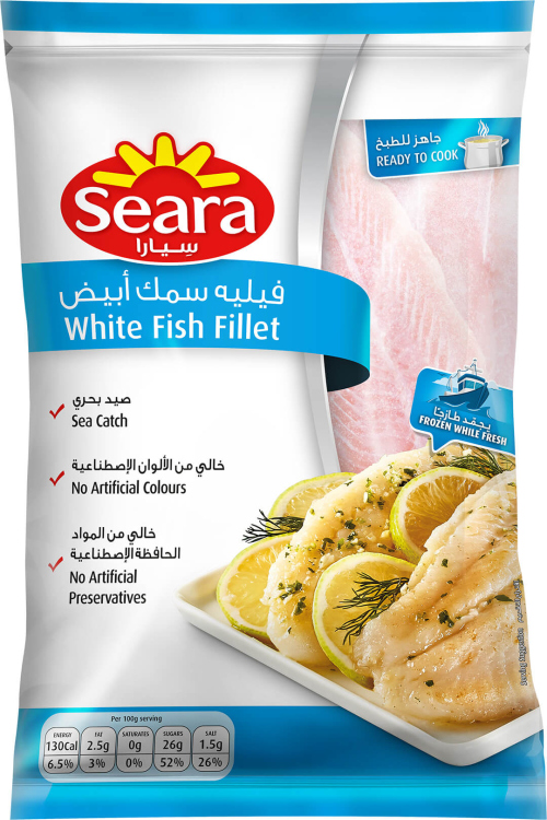 سمك فيليه سيارا الأبيض المجمد 1 كغ