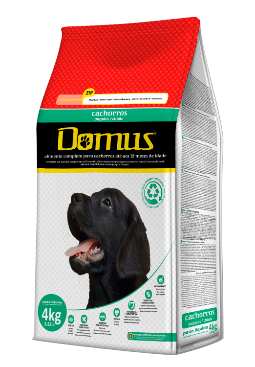 Complete  food for puppies up to 12 months old. Available in 4kg and 20Kg packaging.