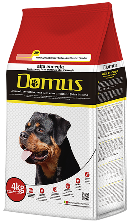 Domus Complete food for adult dogs. Available in 4Kg 