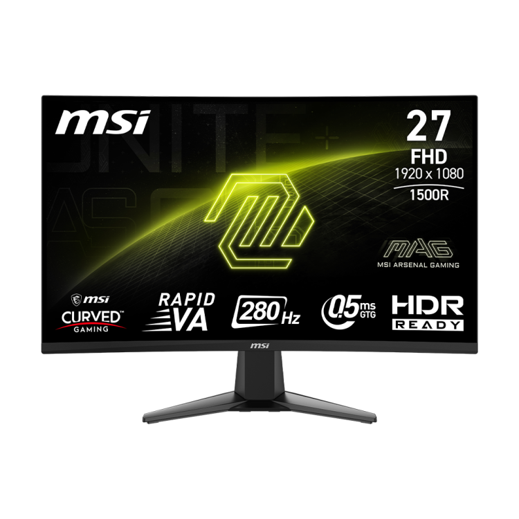 MSI MONITOR GAMING MAG 276CXF 27" FULL HD (1920 X 1080) 280HZ CURVED- 1 DISPLAYPORT-  2 X HDMI™ 2.0B (FHD@240HZ)