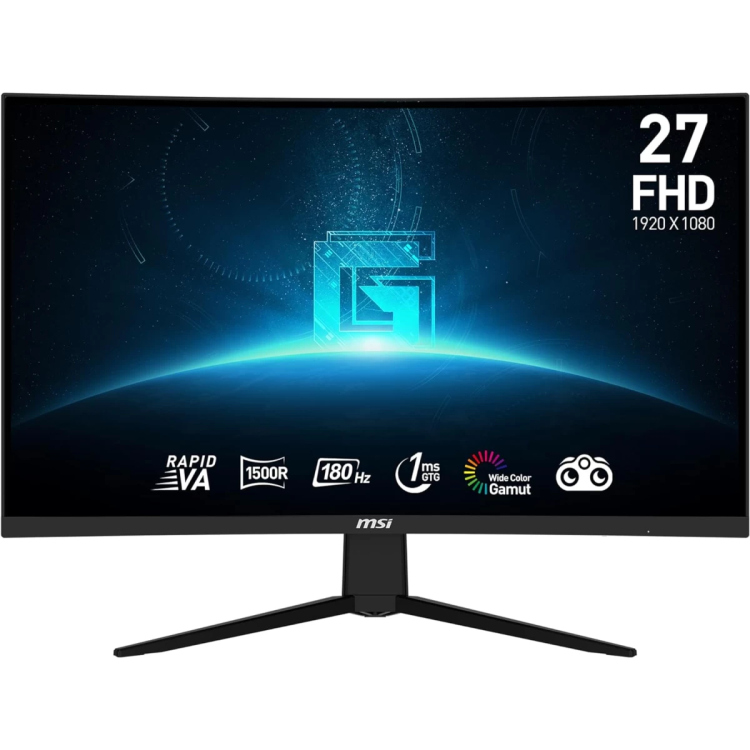 MSI MAG27C3F 27" 1920 X 1080 (FHD), CURVE 1500R RAPID VA, 180HZ, ADAPTIVE SYNC, 0.5MS - 2XHDMI, DP