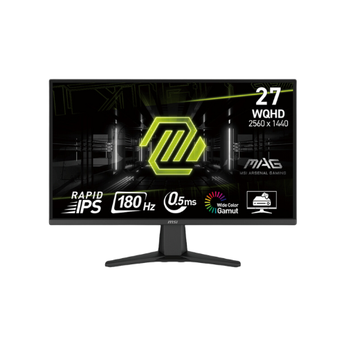 MSI MONITOR GAMING MSI MAG 275QF 27" 2K IPS 2560 X 1440 (UHD)0.5MS -180HZ, HDR READY,  1 DISPLAYPORT 1.4- 2 HDMI™ 2.0B (WQHD@144HZ)
