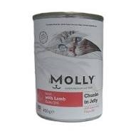MOLLYMolly Lamb Cat Food with Pieces of Meat in Jelly 400