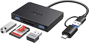  UGREEN 45167 4-IN-1 USB-C/USB-A CARD READER