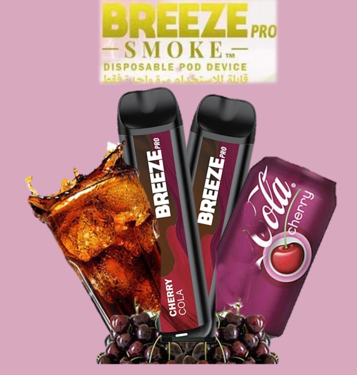 Breeze Pro Cherry (Cherry Cola) 2000 Puffs Disposable Vape  