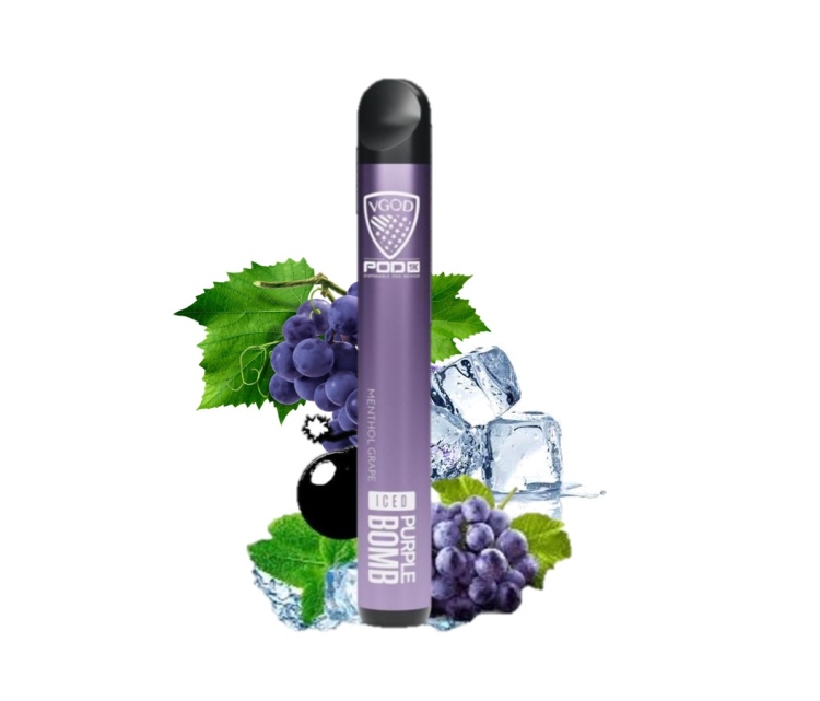 VGod Purple Bomb Iced 1500 Puffs Disposable Vape