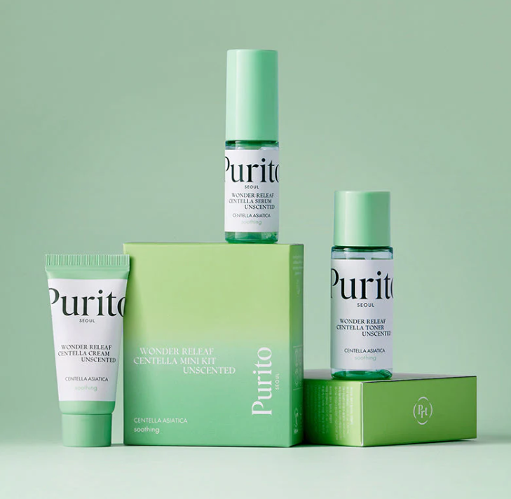 Purito SEOUL, Wonder Releaf Centella Mini Kit Unscented
