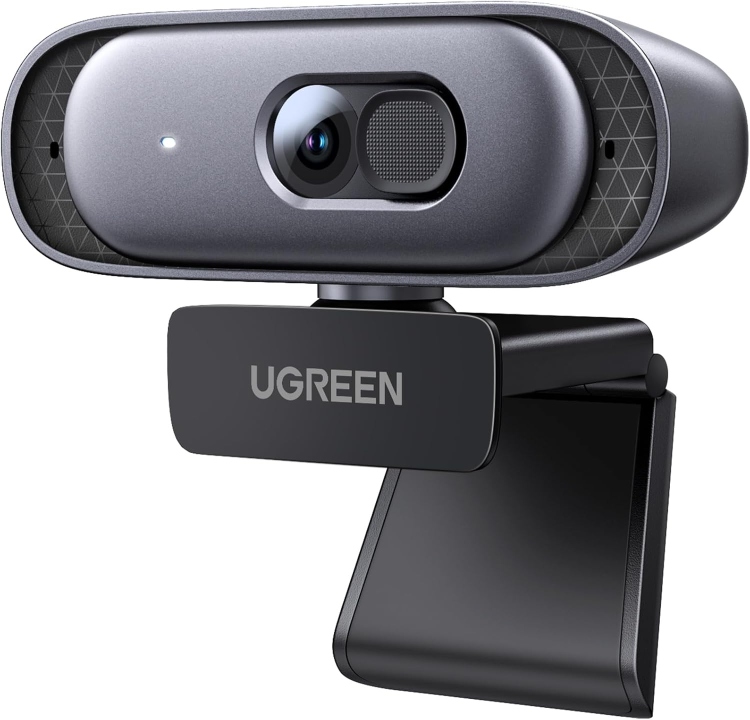 UGREEN 35626 CM778 USB 2K 60FPSAUTO FOCUS & LIGHT CORRECTION, DUAL MIC FOR CLEAR STEREO AUDIO CAMERA