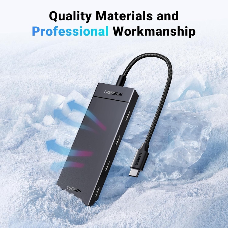  UGREEN 35584 4-PORT USB 3.2 GEN 2 HUB USB-C TO 4XUSB-C HUB