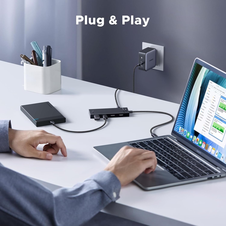  UGREEN 55334 5-IN-1 USB-C HUB USB-C TO 4XUSB-C 3.2 HUB WITH PD