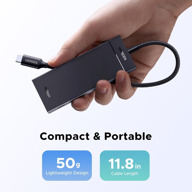  UGREEN 55334 5-IN-1 USB-C HUB USB-C TO 4XUSB-C 3.2 HUB WITH PD