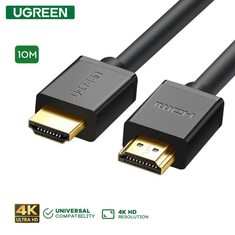 UGREEN 10110 HDMI CABLE 10M 4K@30HZ HDMI 1.4 (BLACK)