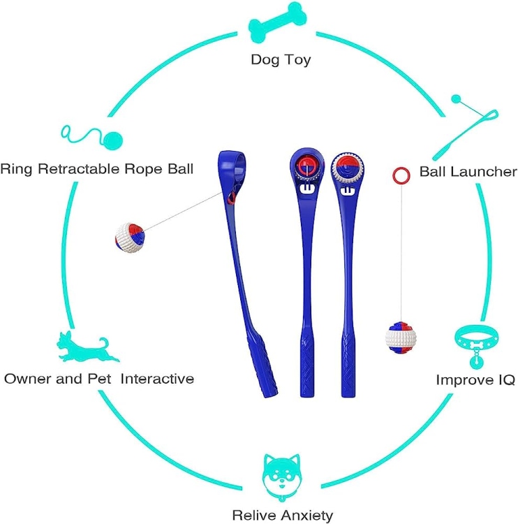 multifunctional dog ball (Upgraded Interactive Dog Toys Ball Launcher)