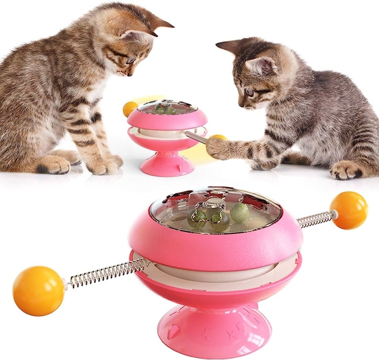 Gyro-Shaped Ball Cat Toy Training Function Improve Turntable Toy