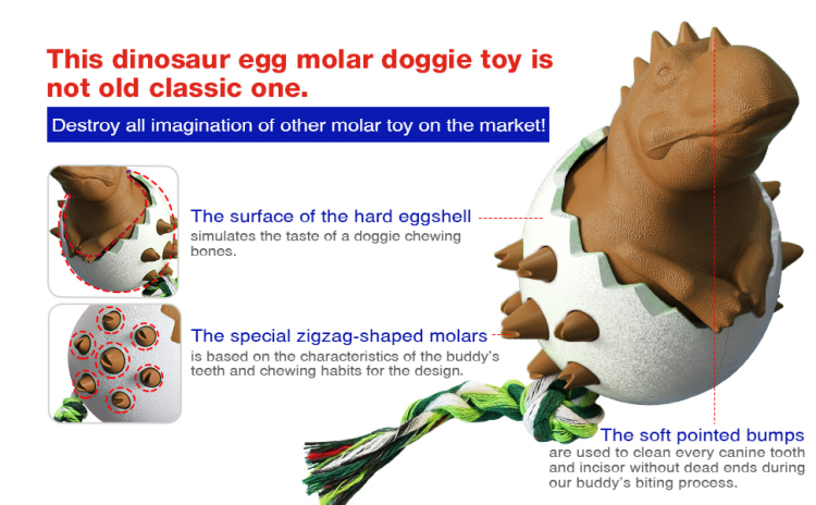 Wild Boar Egg Dog Molar Stick Dog Toothbrush Dog Toy 