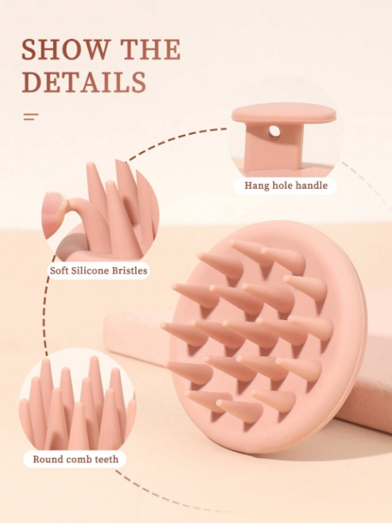 Silicone scalp brush 