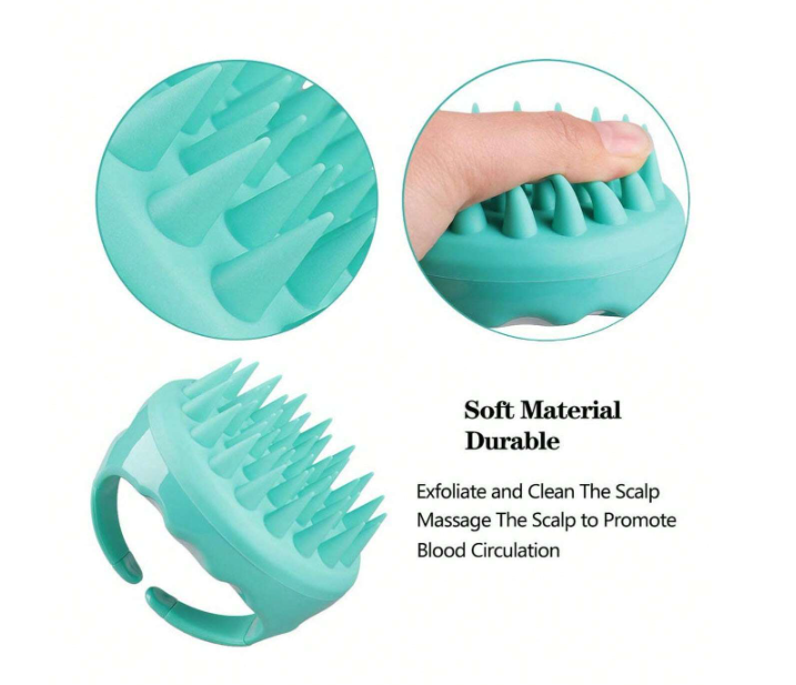 Silicone scalp brush 