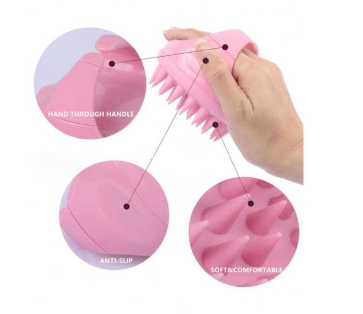 Silicone scalp brush 