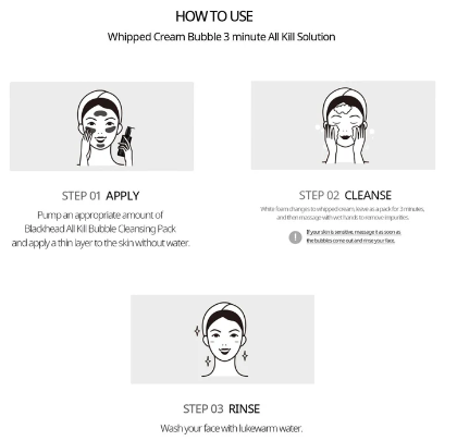 ‏Nacific, Black Head All Kill Bubble Cleansing Pack